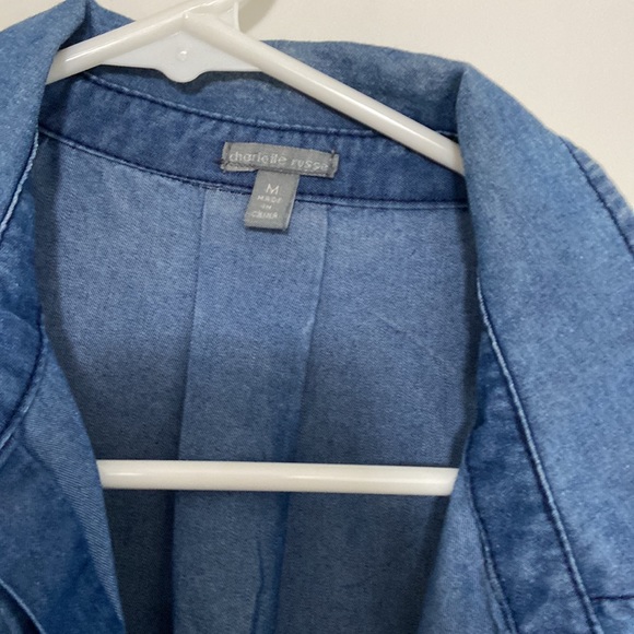 CHARLOTTE RUSSE JEAN BLOUSE Size medium - Picture 7 of 11